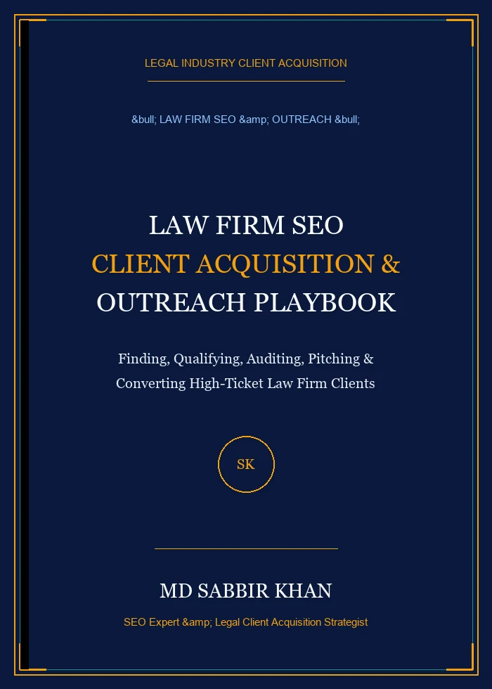 Law Firm SEO Client Acquisition & Outreach Playbook Cover